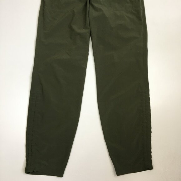 ATHLETA Olive Green Zip Pocket Adjustable Drawstring Hem Lightweight Pant - Picture 6 of 12